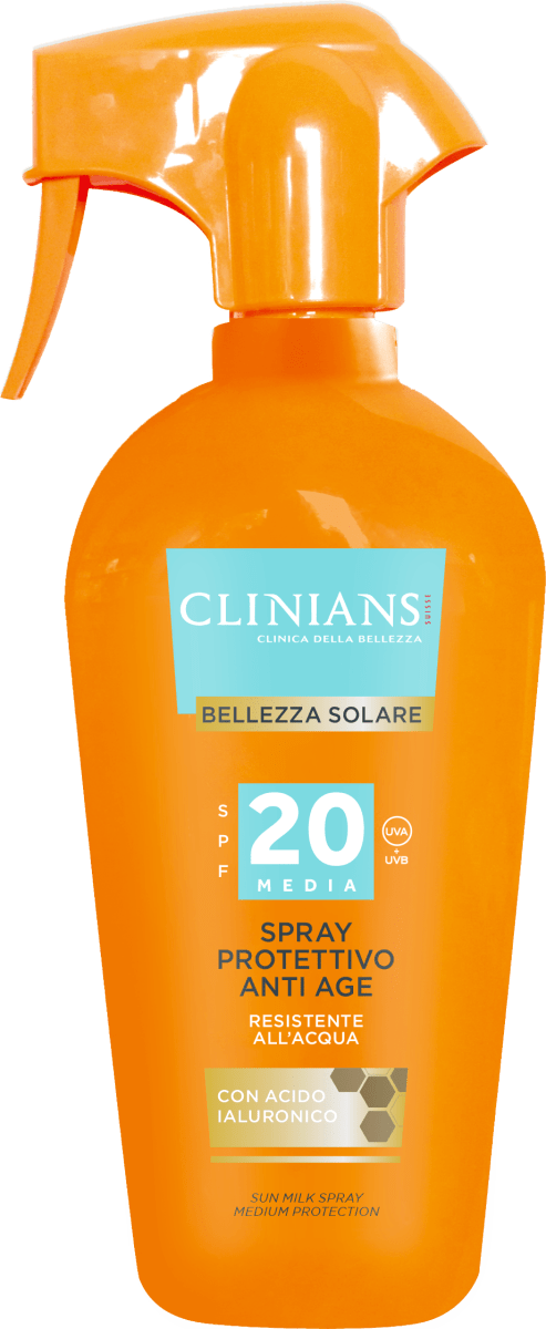 Clinians Sonnenschutzspray LSF 20 Für Die Familie – 250 Ml, Wasserfest, Einfach Aufzutragen