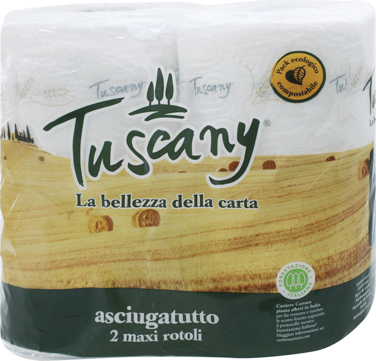 Tuscany Carta da cucina asciugatutto, 2 pz Acquisti online sempre
