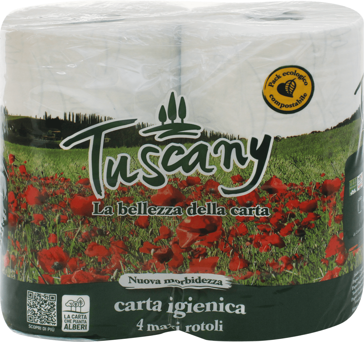 Tuscany Carta igienica 2 veli, 4 pz Acquisti online sempre convenienti