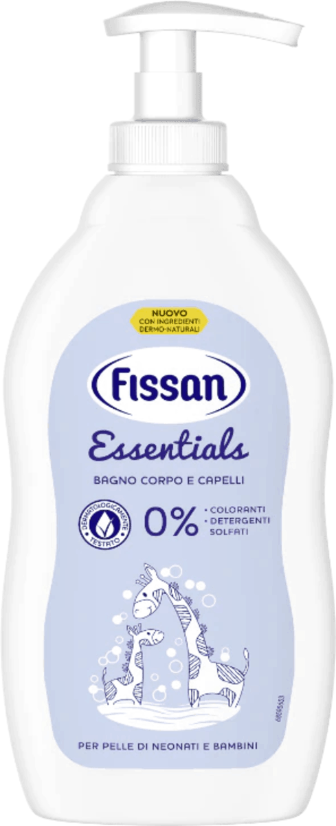 Fissan Detergente corpo e capelli delicato per neonati, 400 ml
