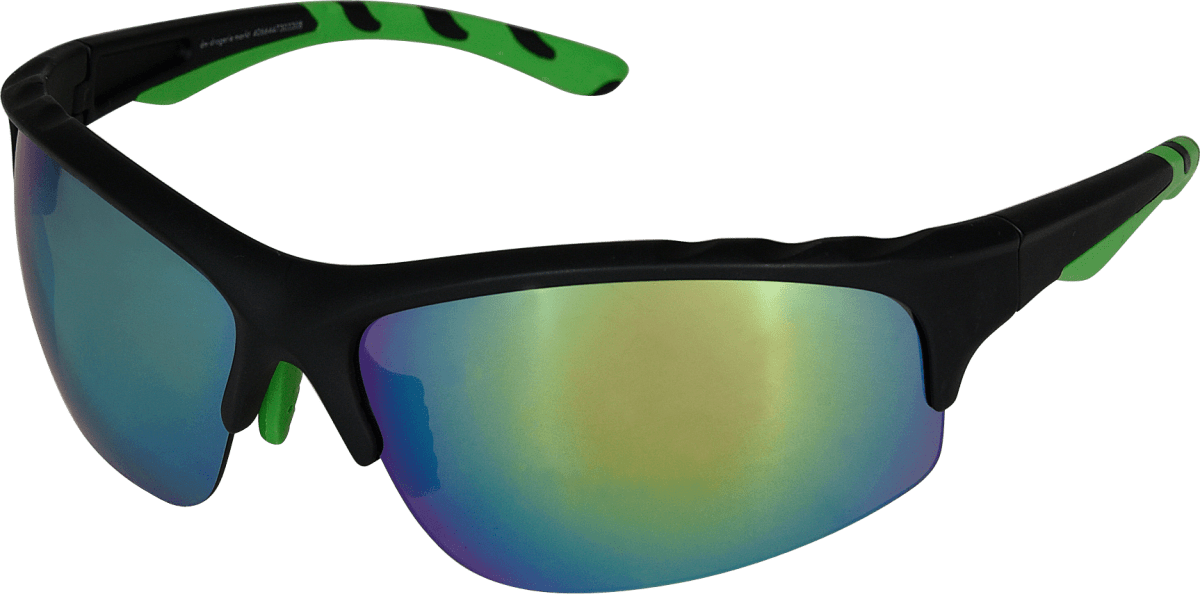 SUNDANCE Sonnenbrille Herren schwarz-grün, 1 St