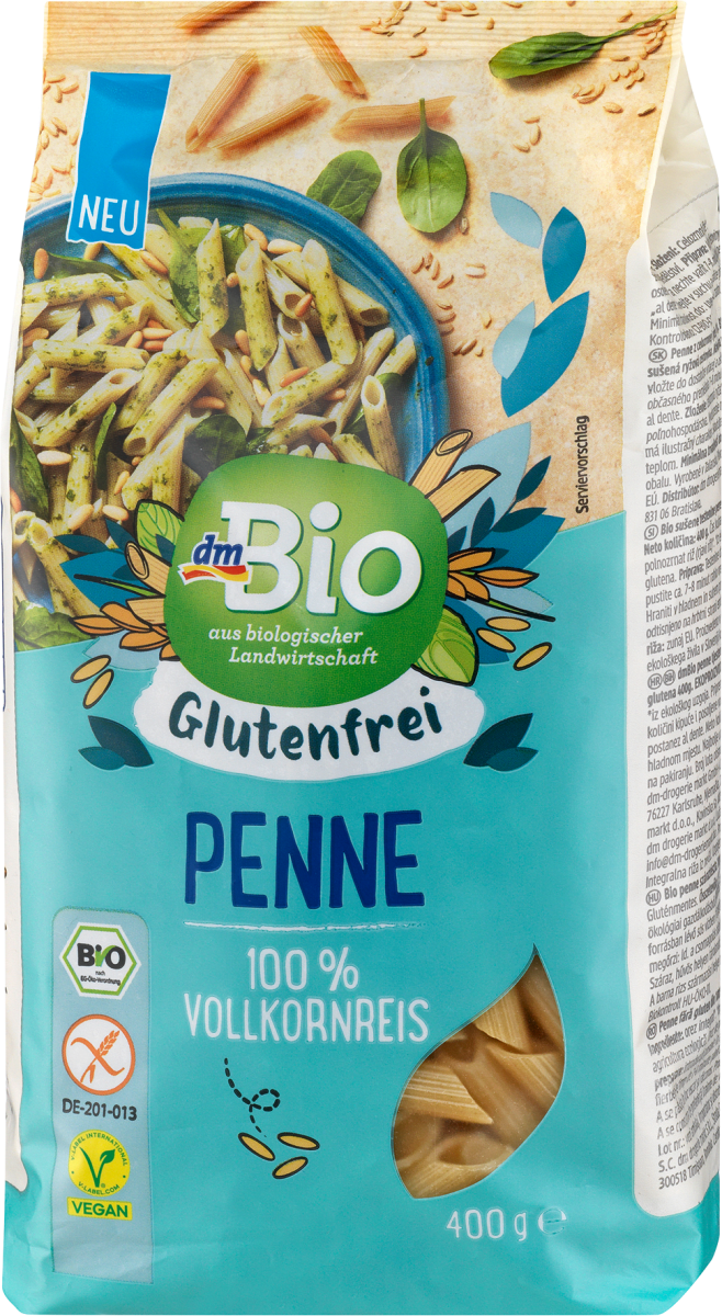 dmBio Penne senza glutine, 400 g Acquisti online sempre convenienti