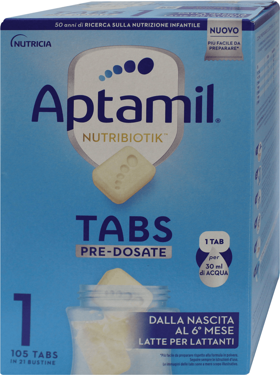 Latte per lattanti 1 in tabs pre-dosate, 479 g