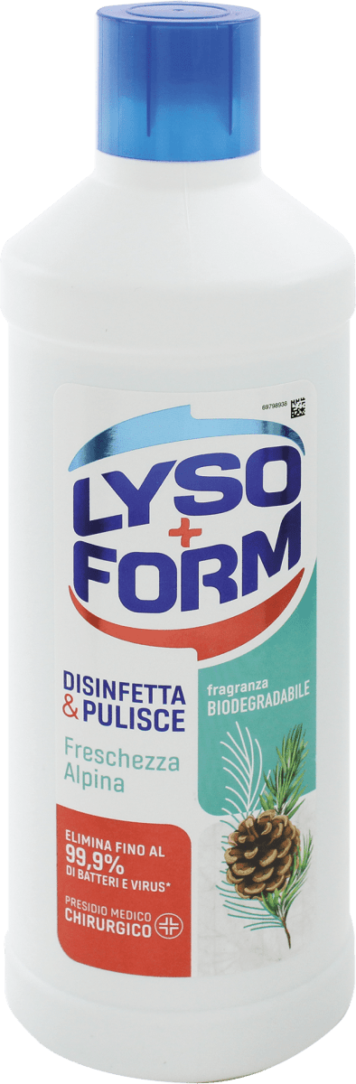 LYSOFORM Detersivo per pavimenti disinfettante freshcezza alpina