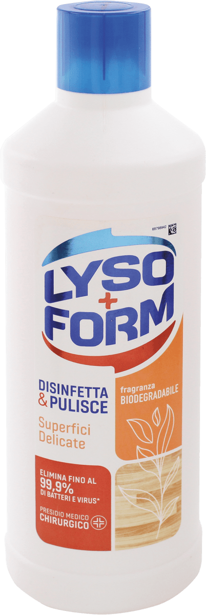 LYSOFORM Detersivo disinfettante per superfici delicate, 1,1 l