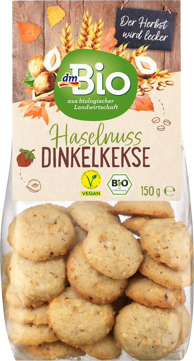 dmBio Haselnuss Dinkelkekse, 150 g dauerhaft günstig online kaufen | dm.de