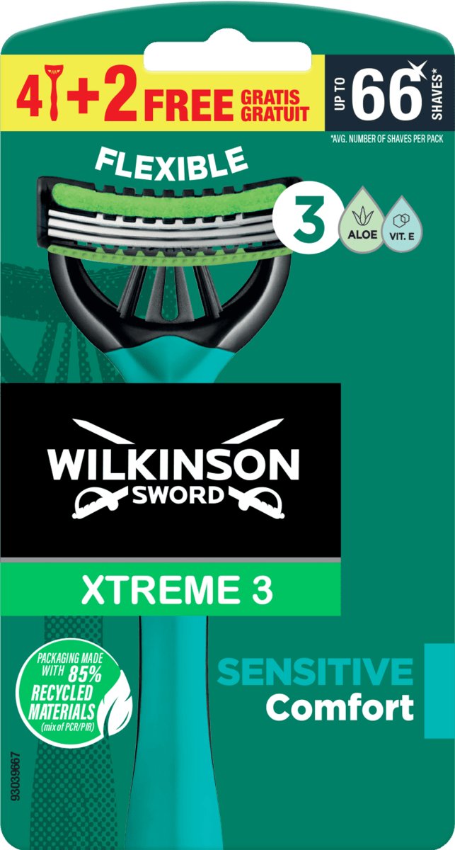 WILKINSON SWORD Rasoio usa e getta Xtreme 3 Sensitive, 6 pz Acquisti online  sempre convenienti