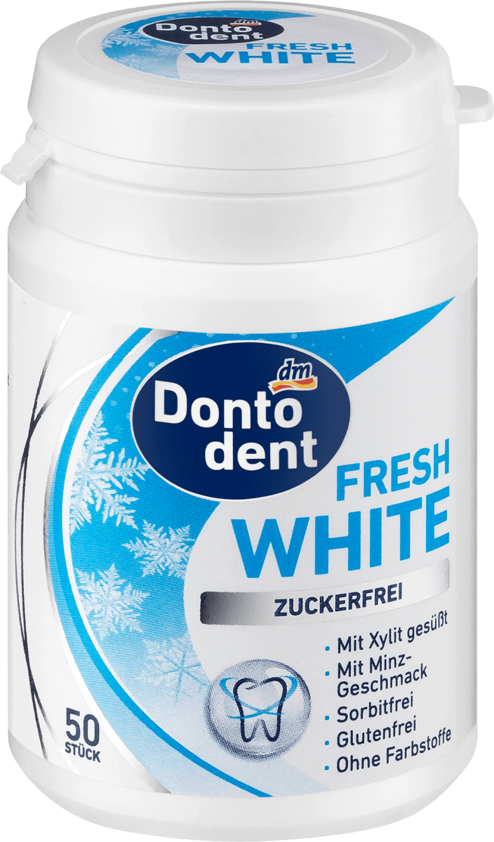 Dontodent Kaugummi, Fresh White mit Xylit, 50 St dauerhaft günstig online  kaufen