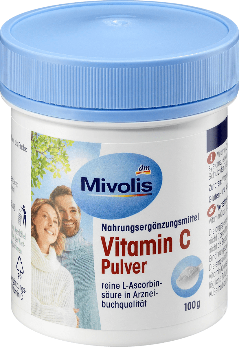 Mivolis Vitamin C Pulver, 100 g dauerhaft günstig online kaufen dm.de
