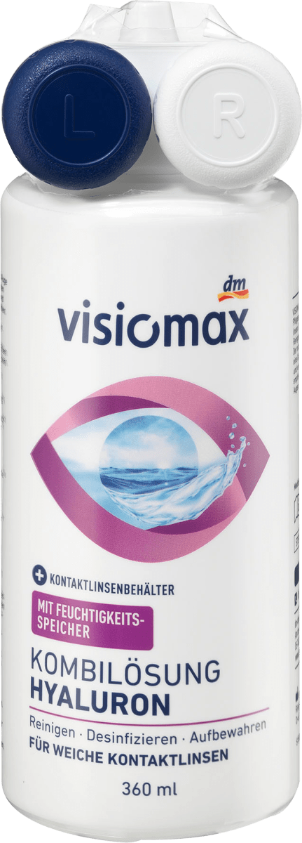 visiomax Soluzione unica per pulizia lenti a contatto con acido ialuronico,  360 ml Acquisti online sempre convenienti