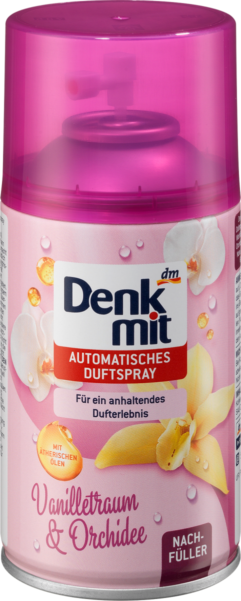 Denkmit Automatisches Duftspray Vanilletraum & Orchidee Nachfüller, 250 ml