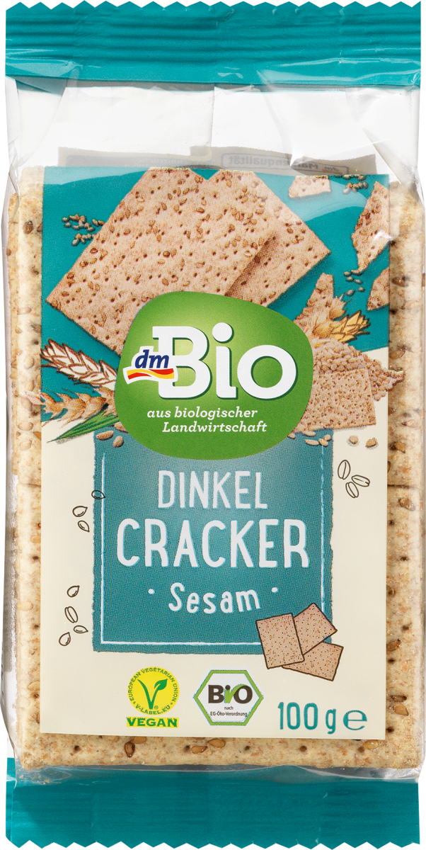 dmBio Cracker Dinkel Sesam, 100 g