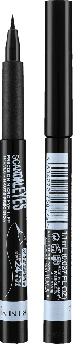 Rimmel London Scandaleyes Eyeliner - Präzise Linie, Lang Anhaltend, 1,3 G Für Den Täglichen Look