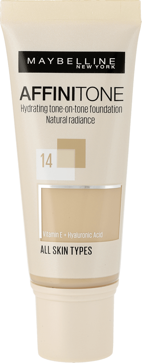 Maybelline New York Affinitone nawilżający podkład 14 Creamy Beige, 30 ...