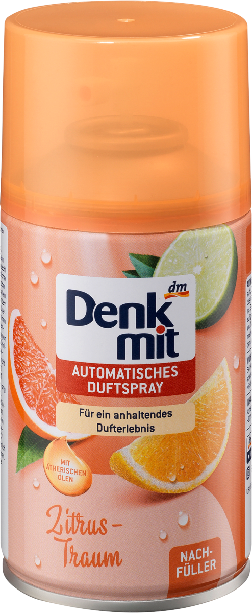Denkmit Spray automatico per ambienti al profumo di agrumi, 250 ml