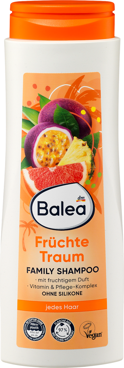 Balea Családi sampon Früchtetraum, gyümölcsös illattal, 500 ml ...