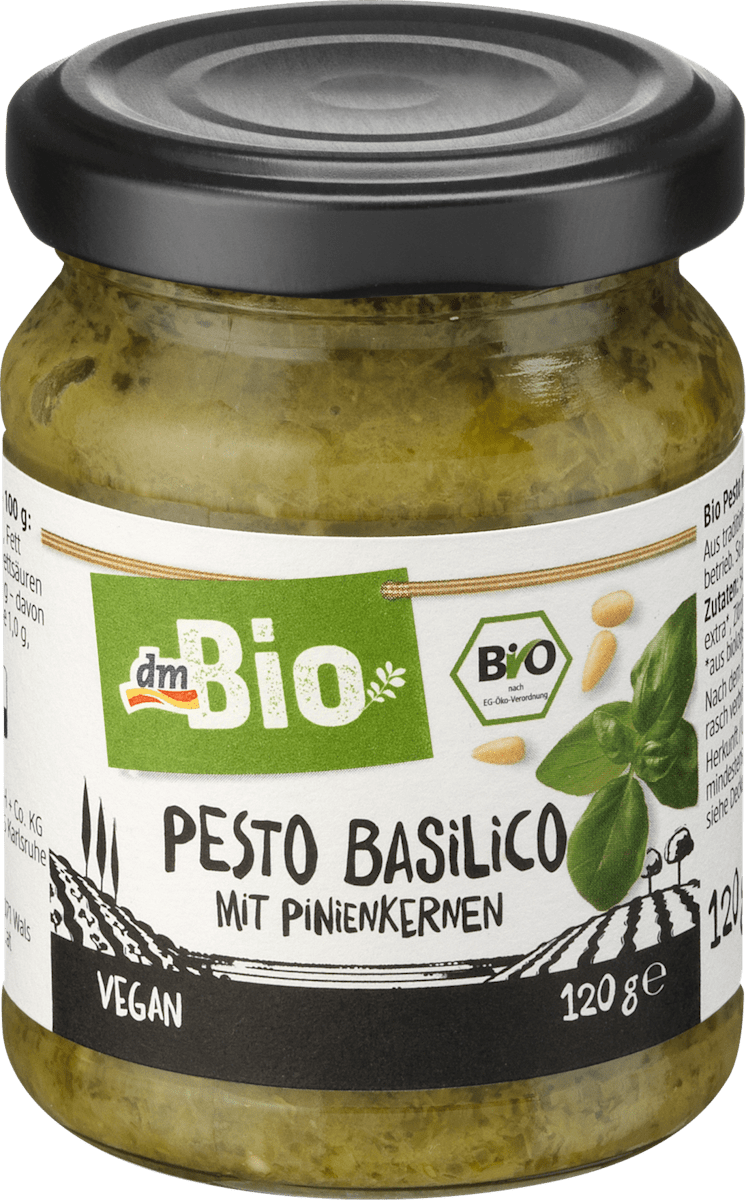 dmBio dmBio Pesto Basilico, 120 g dauerhaft günstig online kaufen dm.de
