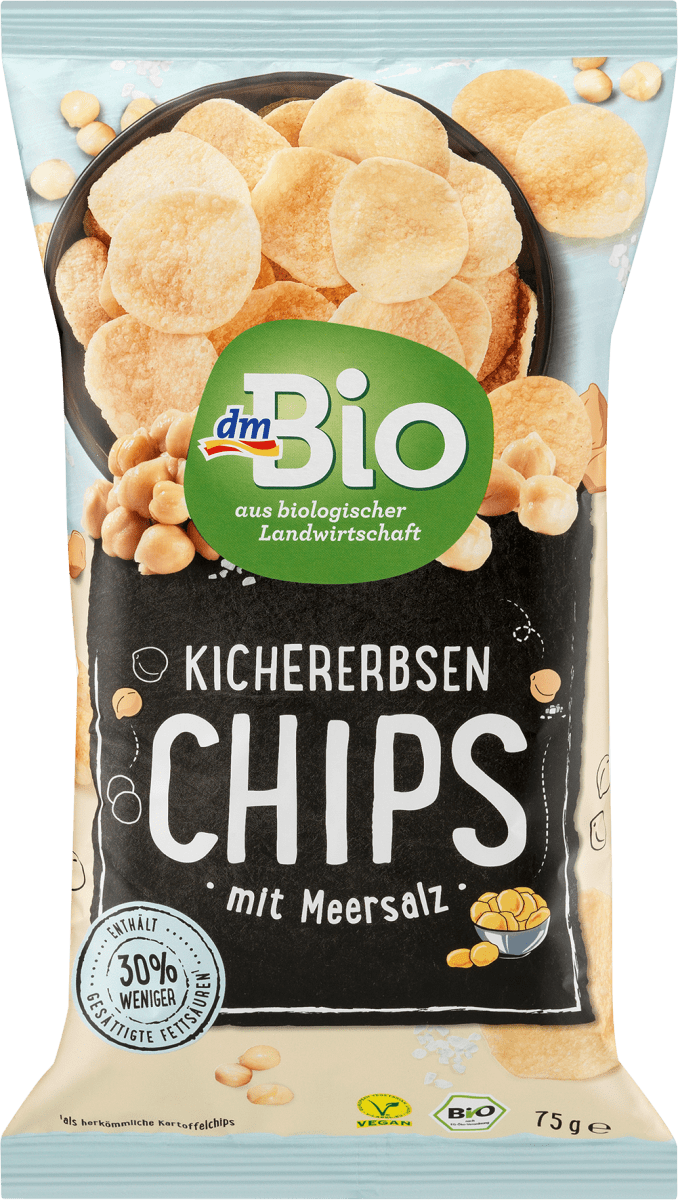 dmBio Chips di ceci con sale marino, 75 g Acquisti online sempre convenienti