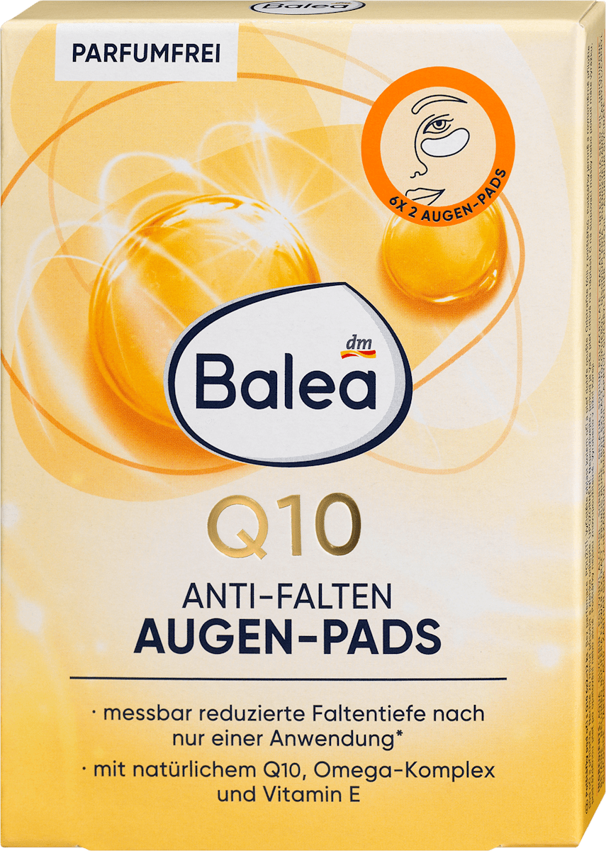 Balea Anti Falten Augenpads Q10 6 Paar 12 St dauerhaft g nstig