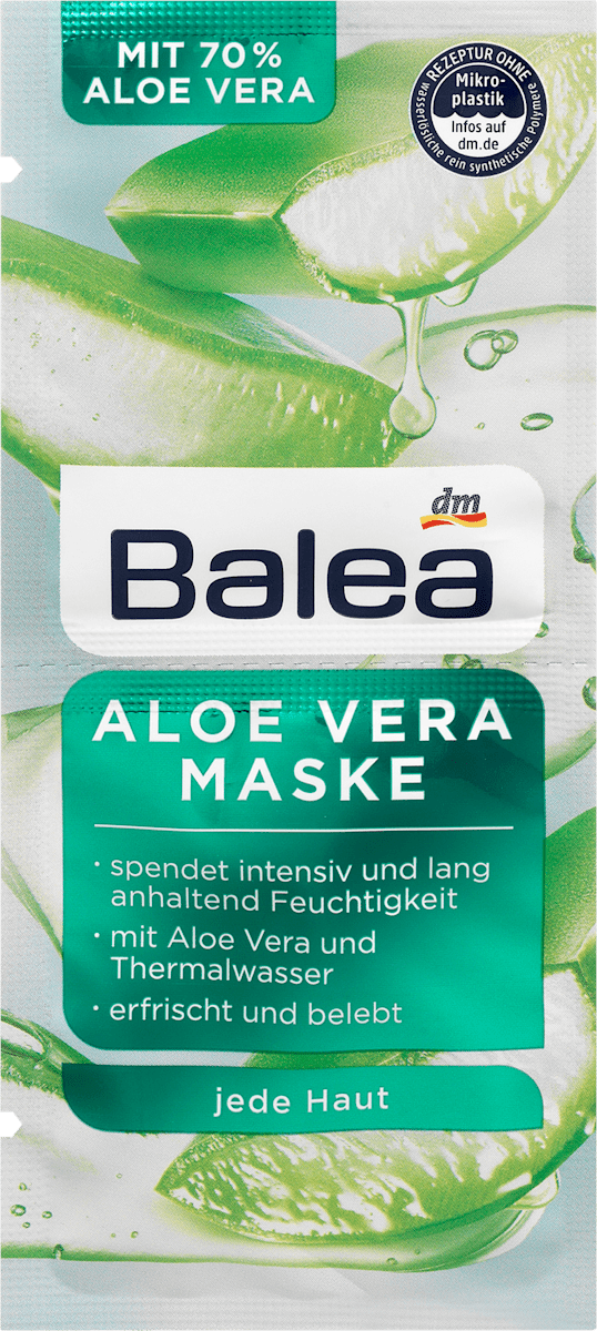 Balea Aloe Vera Maske, 16 ml dm Dauerpreis: Immergünstig einkaufen | dm.at