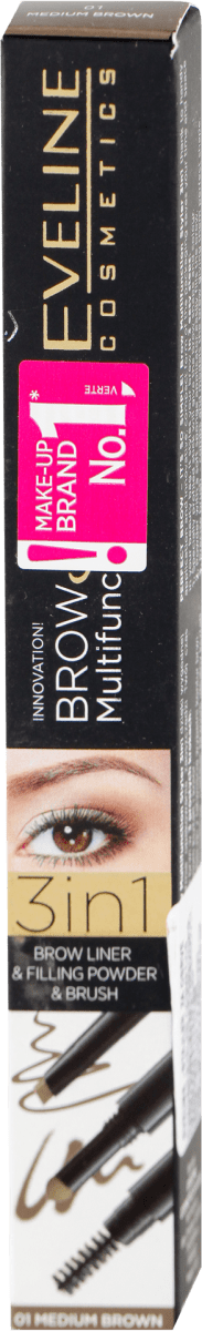 EVELINE COSMETICS BROW Styler Multifunction 3u1 za obrve- 01 Medium ...