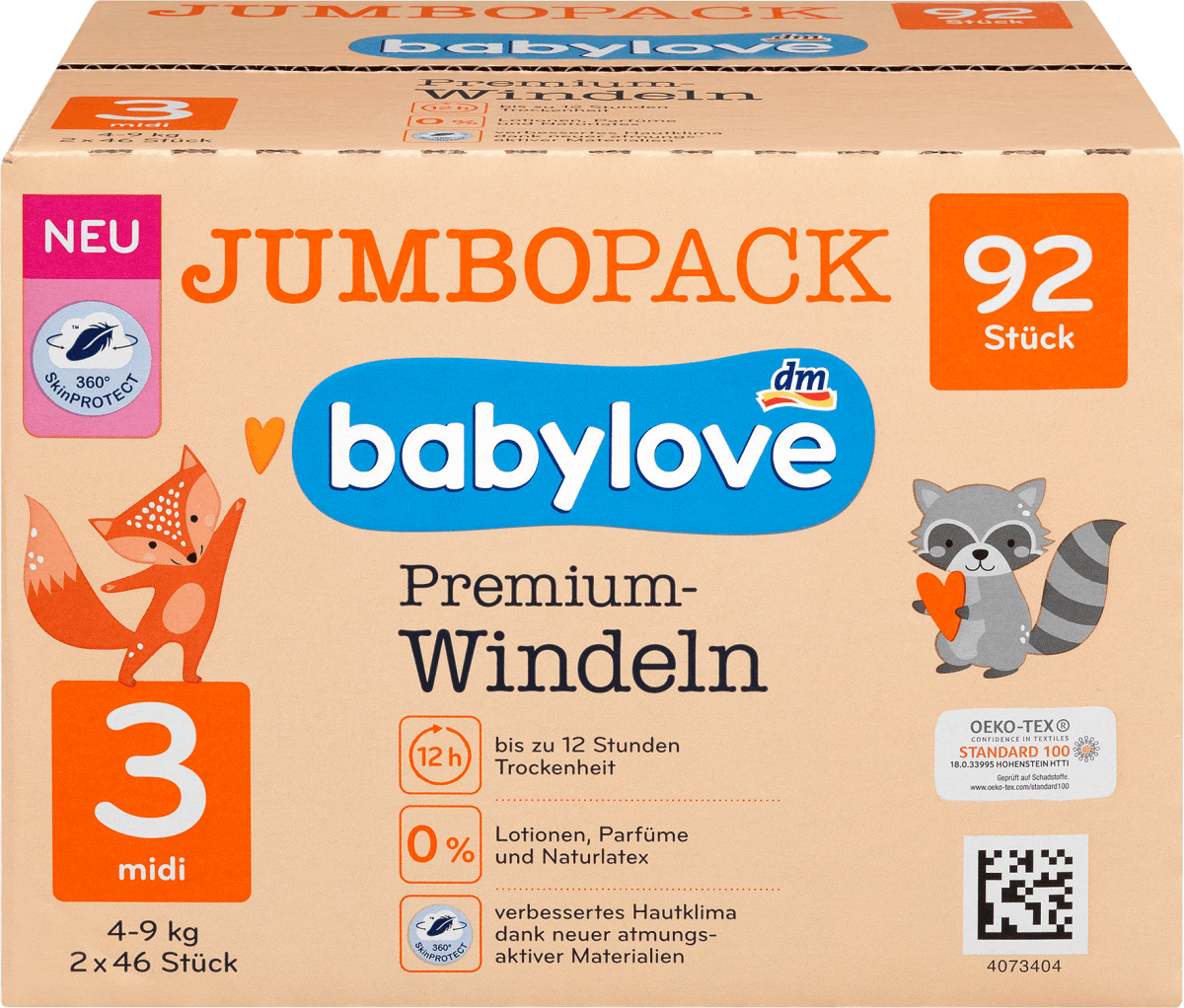 babylove Premium Pants - Taille 6 - XXL - 18-30 kg, pack jumbo