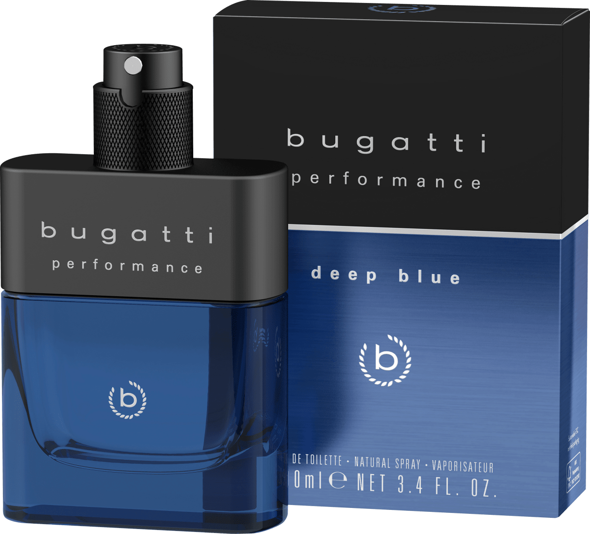 bugatti Eau de blue, 100 Toilette deep Performance ml