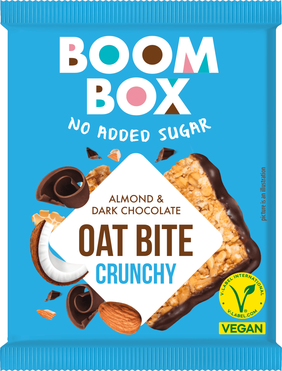 BOOM BOX Zobeni zalogaj bademi i tamna čokolada, 20 g trajno povoljna