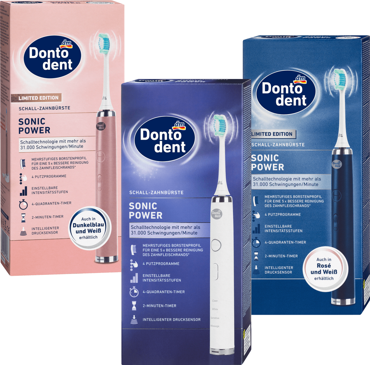Dontodent Elektrische Schallzahnbürste Sonic Power, 1 St dauerhaft günstig  online kaufen | dm.de