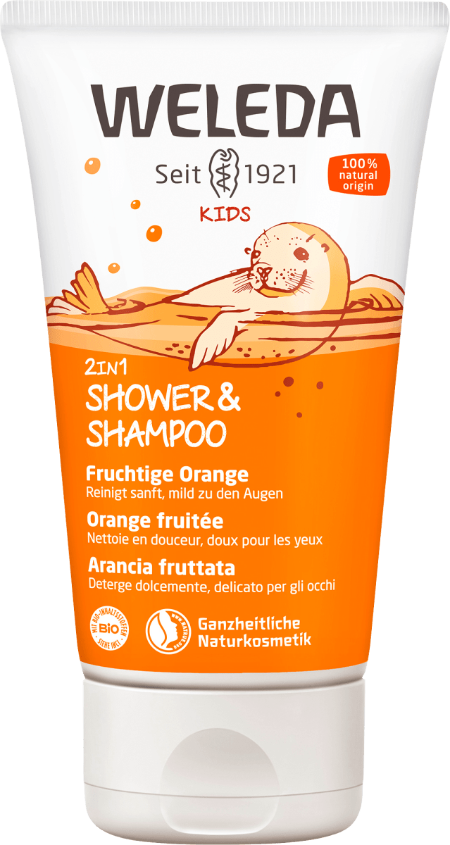 Weleda baby Kids 2u1 gel za tu iranje i ampon narand a 150 ml