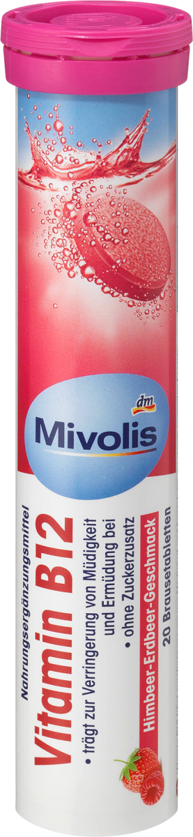 Mivolis Vitamin B12 Strawberry & Raspberry Pack Of 4