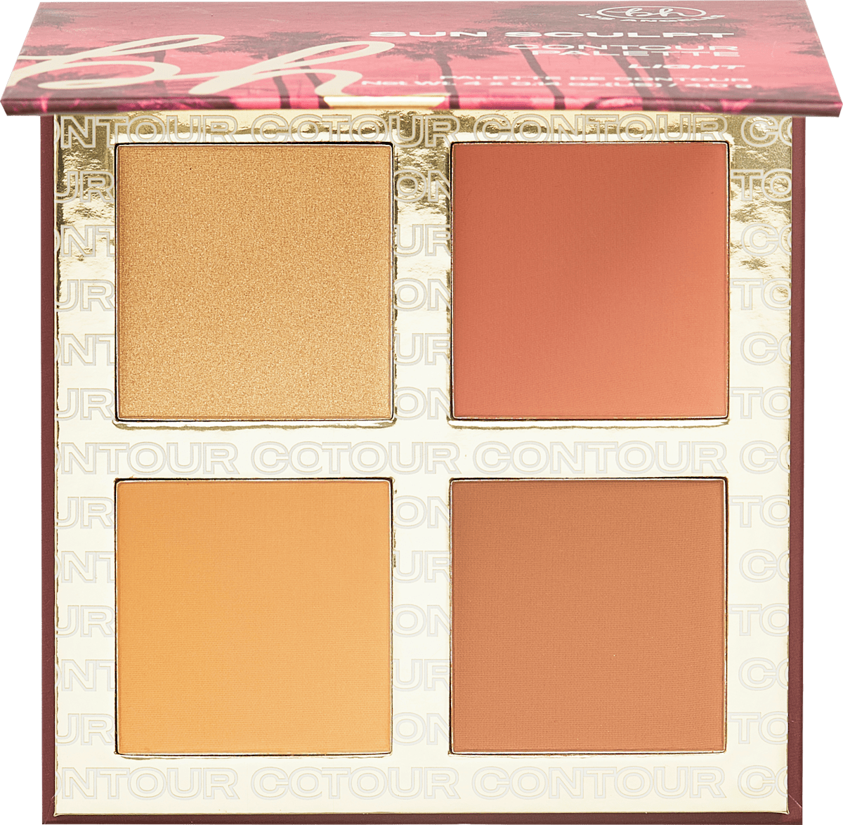 bh cosmetics Контурираща палитра за лице Los Angeles Sun Sculpt Light