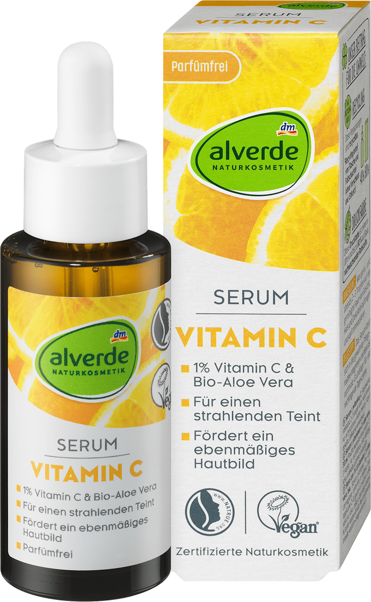 alverde NATURKOSMETIK Vitamin C serum za lice, 30 ml trajno povoljna