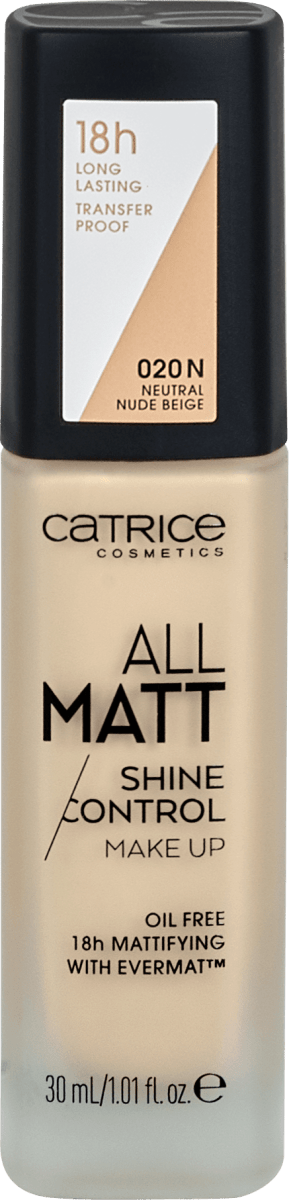 Catrice All Matt Shine Control tečni puder – 020 Neutral Nude Beige, 30 ml  kupujte online po uvijek povoljnim cijenama