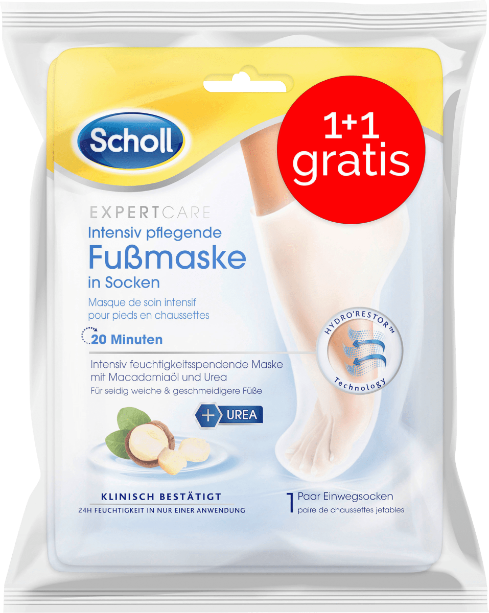 Scholl Fußmaske in Socken mit dauerhaft günstig kaufen Macadamia (1 online Paar), St 2