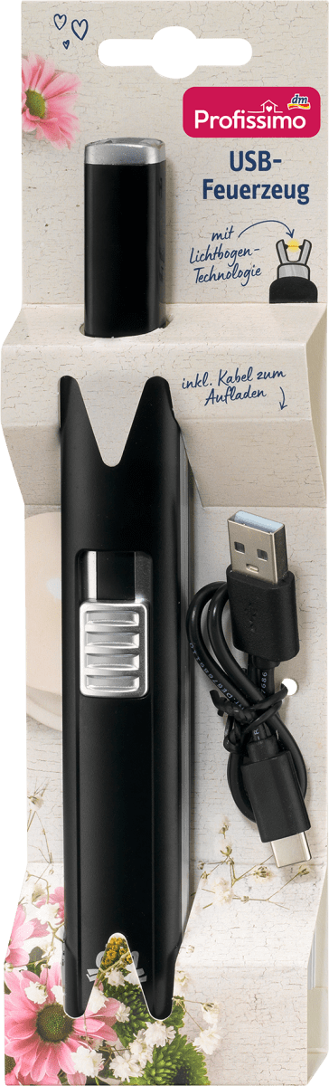 Accendino Elettrico,Accendigas USB Ricaricabile，Accendigas