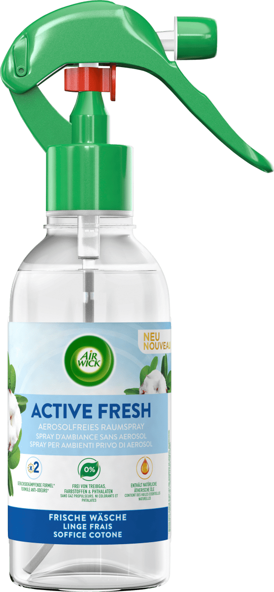 AirWick Active Fresh Raumspray Frische Wäsche, 237 ml