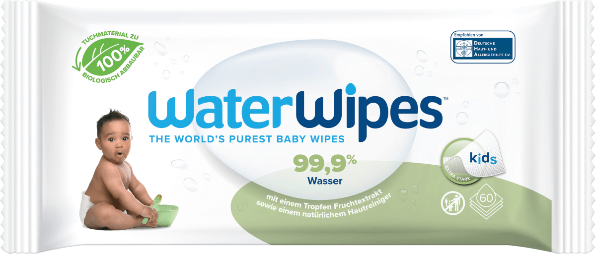 WaterWipes Feuchttücher Kids, 60 St dauerhaft günstig online