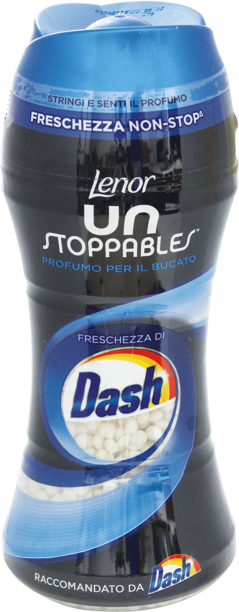 LENOR UNSTOPPABLES freschezza di DASH profumo per il bucato 210g – Cose x  Casa – Acquista articoli per la casa online
