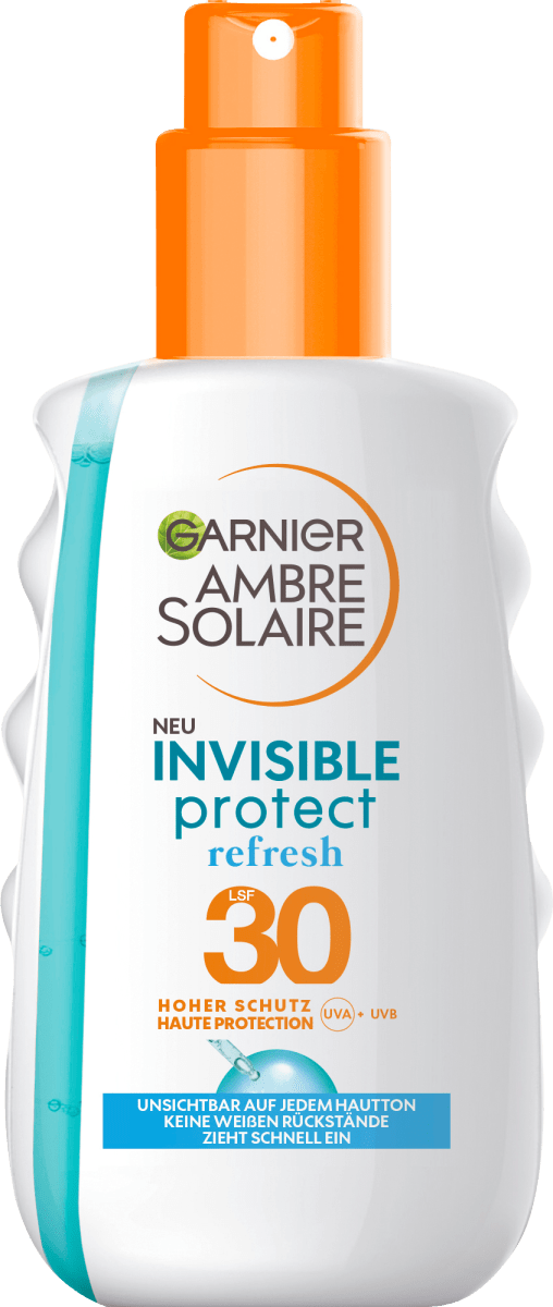 refresh Sonnenspray 200 protect Garnier LSF Invisible 30, Ambre Solaire ml