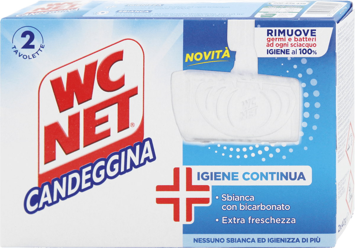 WC NET Tavolette WC Candeggina, 2 pz Acquisti online sempre convenienti