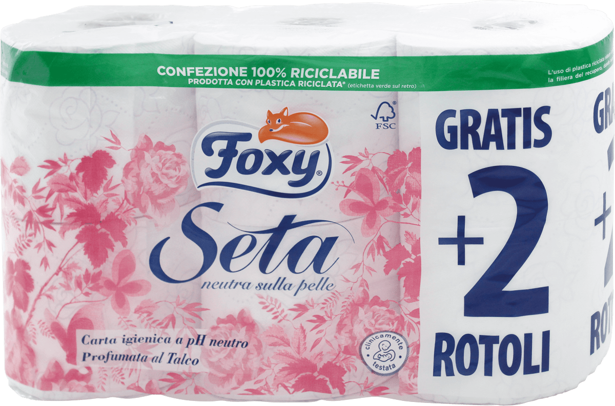 Foxy Carta igienica Seta 2 veli, 6 pz Acquisti online sempre convenienti