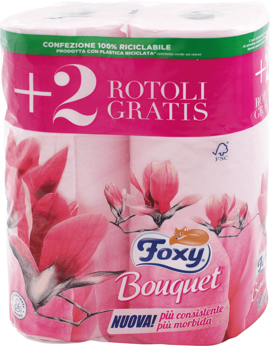 Foxy Carta igienica Bouquet 3 veli, 6 pz Acquisti online sempre convenienti