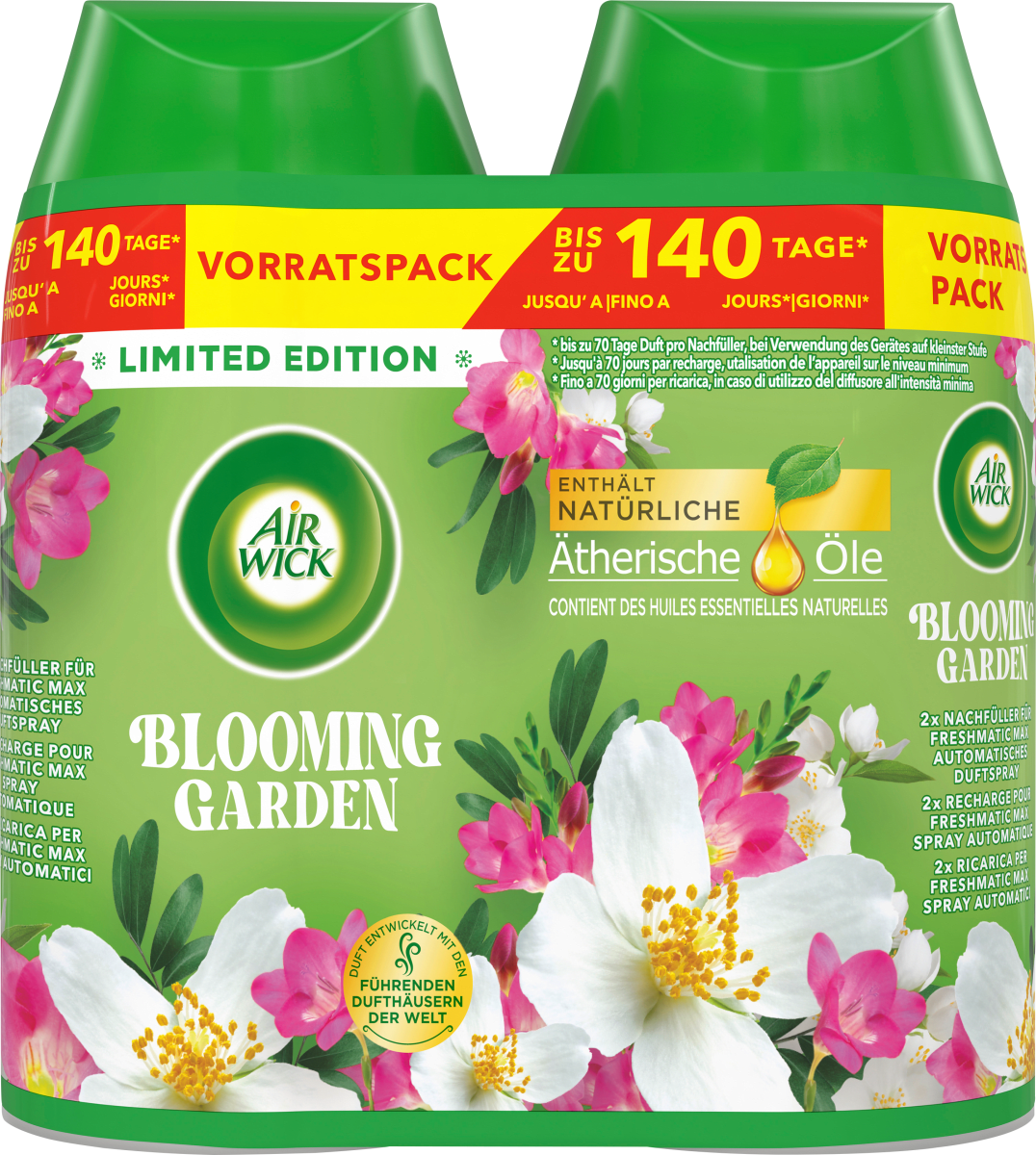 Lufterfrischer Blooming Garden Nachfüllpack (2x250 ml), 500 ml