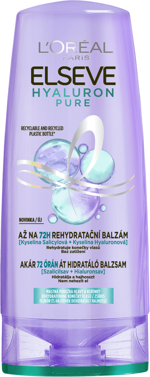 Elseve balzám na vlasy Hyaluron Pure, 300 ml | dm.cz