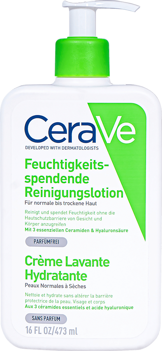 CeraVe Почистваща емулсия за лице, за нормална до суха кожа, 473 ml ...