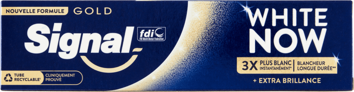 Signal zubní pasta White Now Gold!, 75 ml | dm.cz