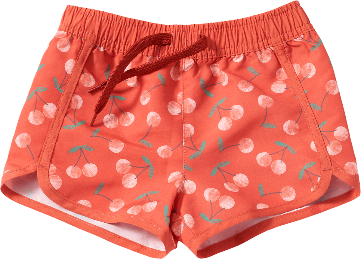 PUSBLU Badehose mit Kirschen-Muster, rot, Gr. 86/92, 1 St dauerhaft ...