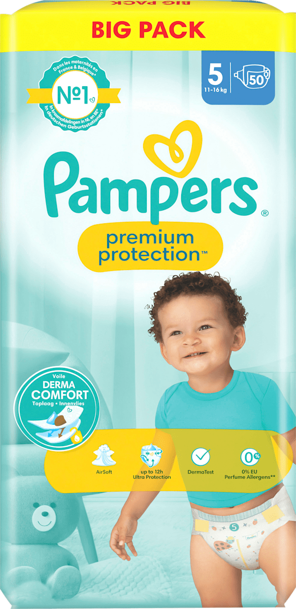 Pampers Windeln Premium Protection Pants Größe 5, Big Pack