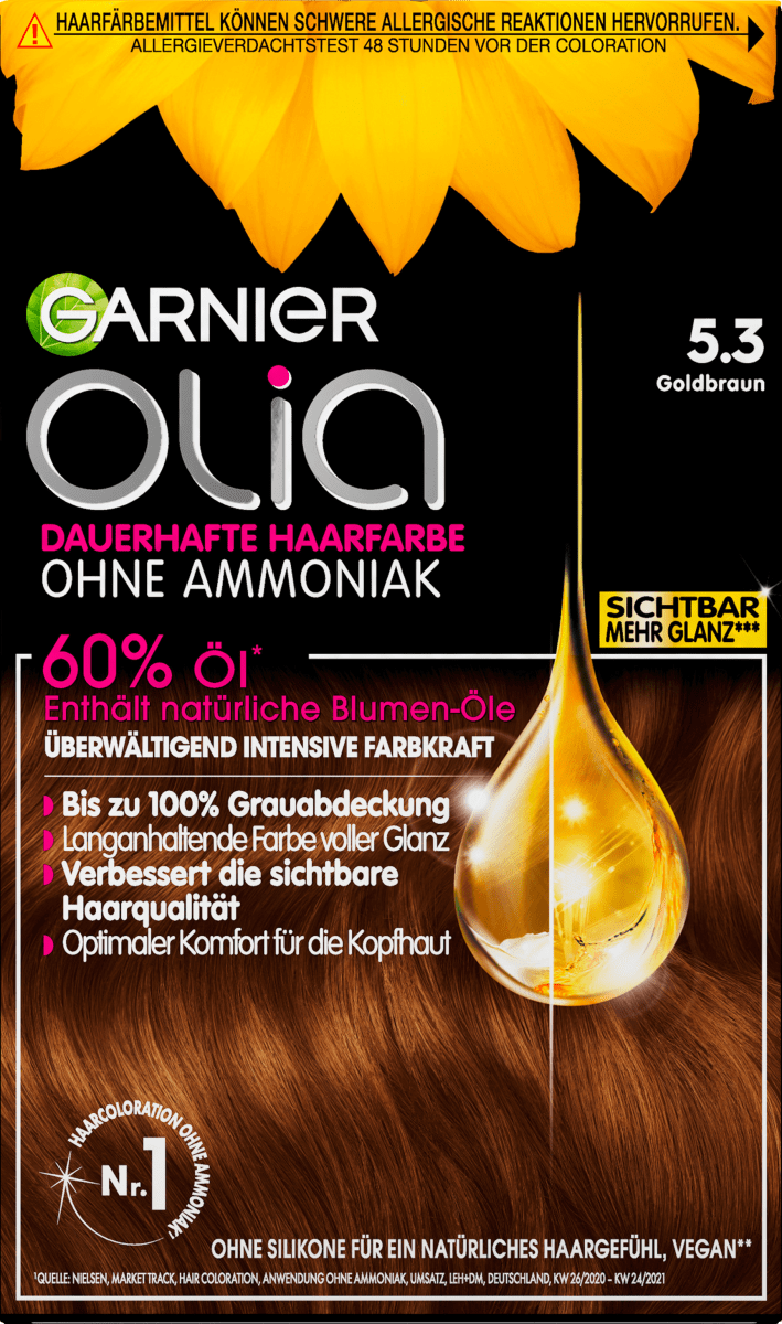 Garnier Olia Haarfarbe 5.3 Goldbraun, 1 St dauerhaft günstig online kaufen